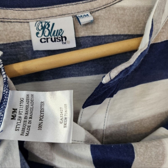 Blue crush 3/4 sleeve shirt size M - Picture 2 of 4